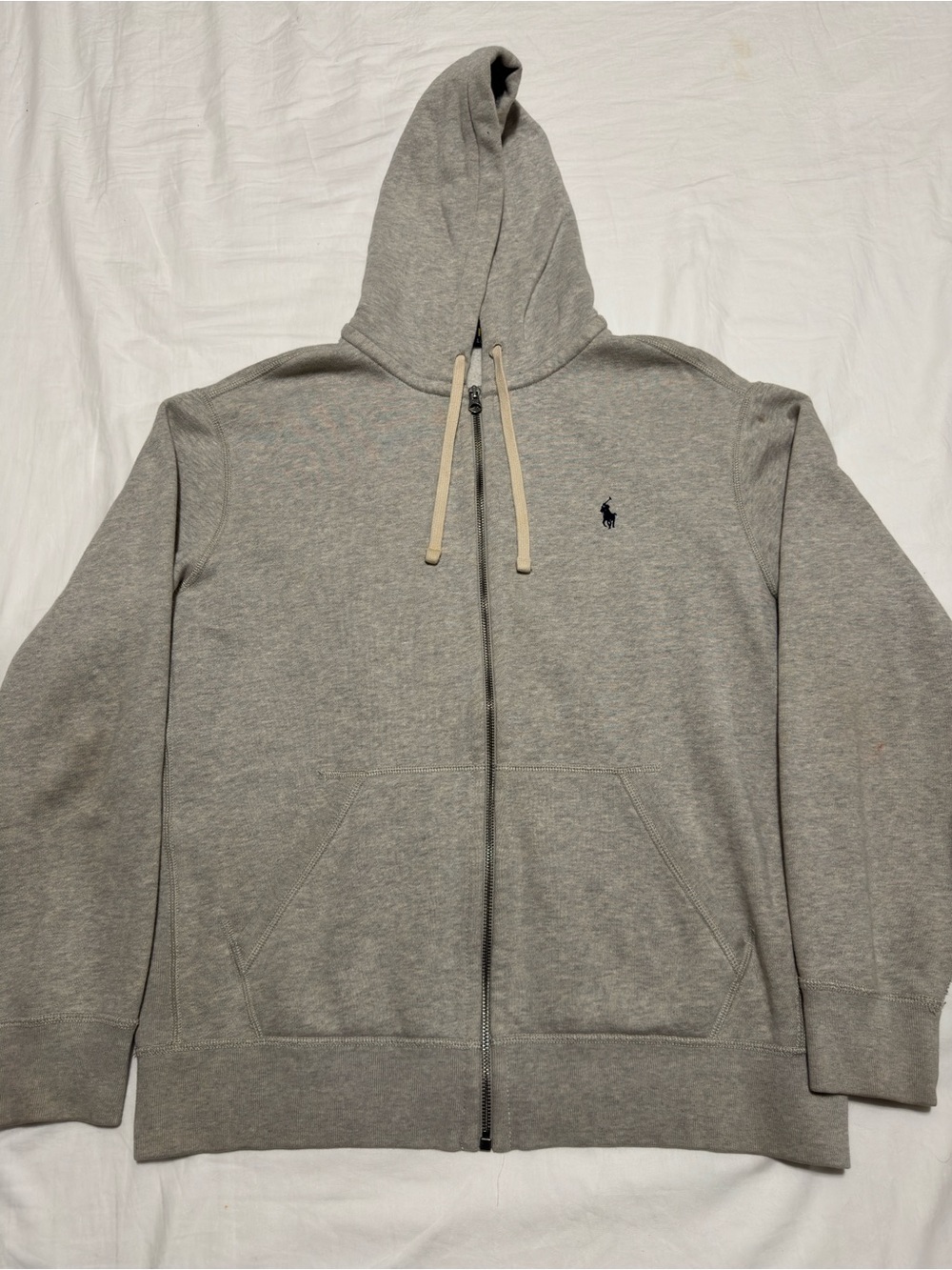 Polo by Ralph Lauren Light Grey Full-Zip Hoodie